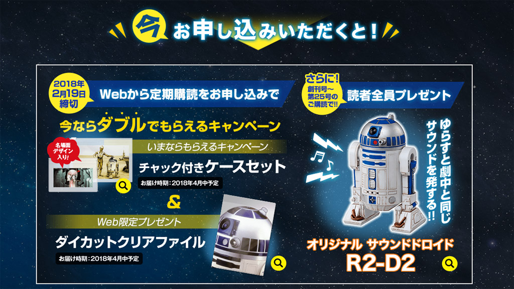 デアゴスティーニからスターウォーズの「R2D2」発売！総額20万円で100 